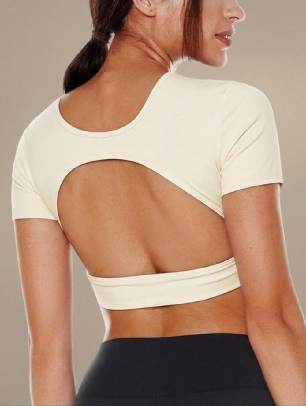 Enerbloom Open Back Cropped Top Size S
